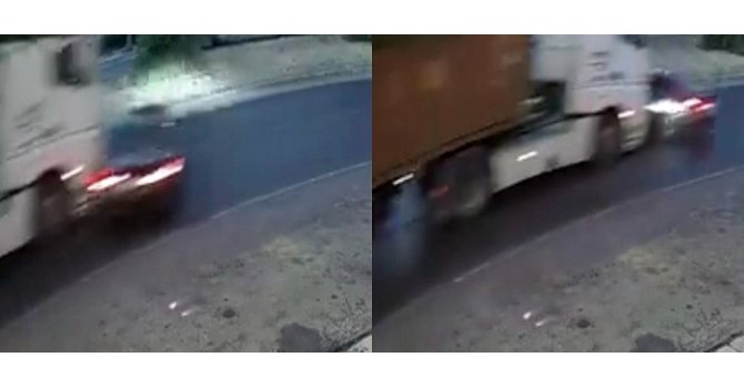 Mersin’de tırın çarptığı araç metrelerce sürüklendi