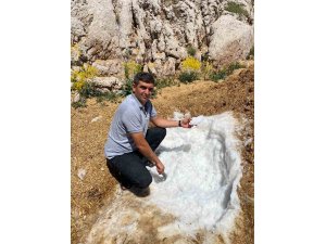 Elbistan’da yaz sıcağına karşı asırlık kar geleneği