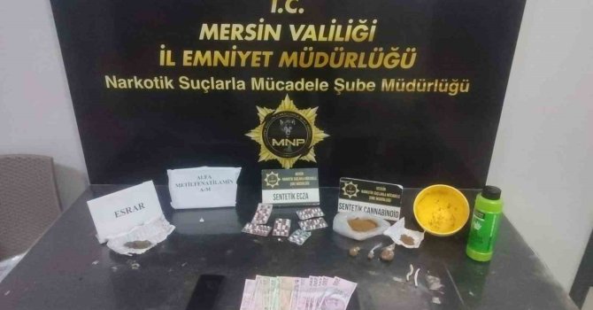 Mersin’de uyuşturucu taciri 4 şüpheli yakalanıp tutuklandı