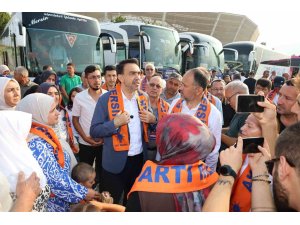 AK Parti Mersin Teşkilatı 25. yıl buluşması için Ankara yolunda