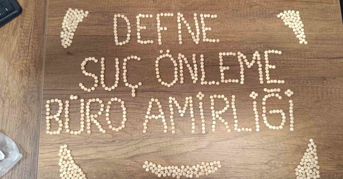 Defne’de 840 adet uyuşturucu hap ele geçirildi