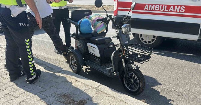 Burdur’da devrilen 3 tekerlekli motosikletin sürücüsü yaralandı