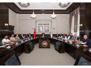 Vali Masatlı başkanlığında Asi Nehri altyapı çalışmaları değerlendirildi