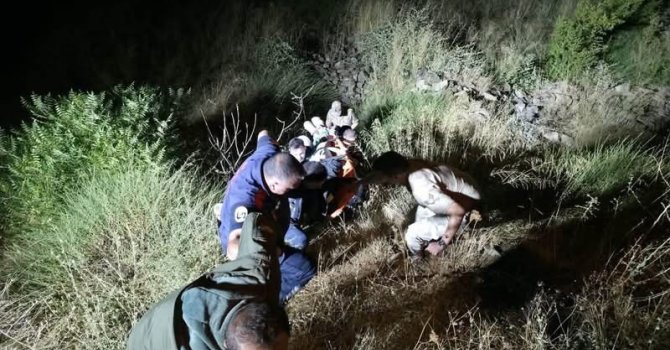 Hassa’da yamaçtan düşen vatandaş kurtarıldı