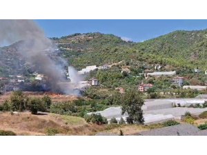 Helikopter pilotunun dikkati sayesinde yangın büyümeden söndürüldü