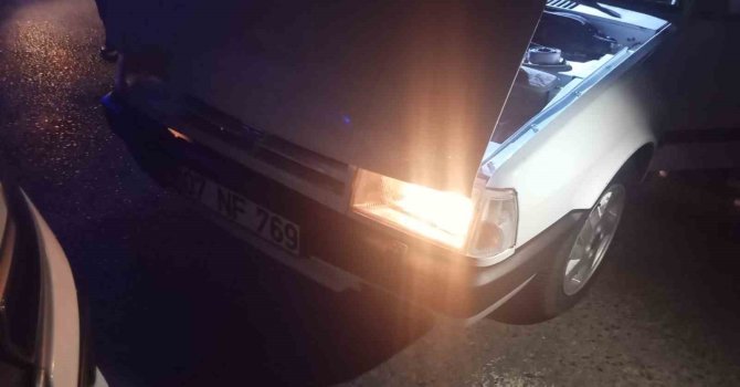 Drift atıp polisten kaçan alkollü sürücüye hararet engeli