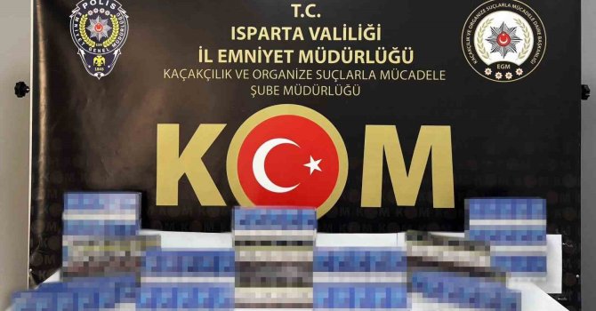 Isparta’da 300 paket kaçak sigara ele geçirildi