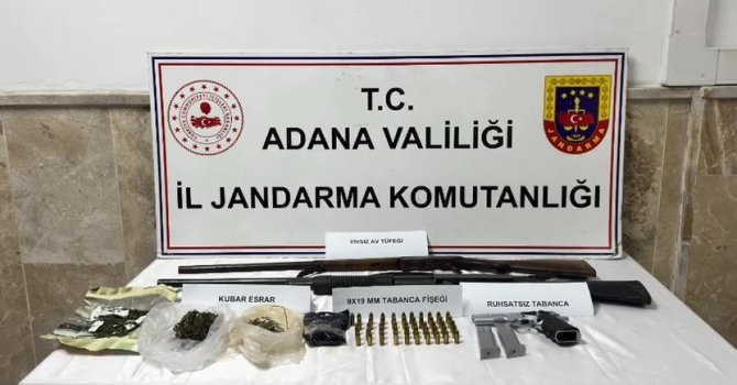 Adana’da 6 ruhsatız silah ele geçirildi