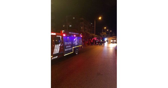Belen’de devrilen kamyonun sürücüsü yaralandı