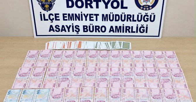 Dörtyol’da iş yerinde kumar oynayan 5 kişiye 58 bin 20 TL ceza