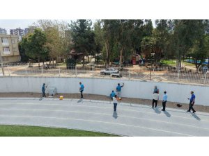 Yükümlüler eğitim ve spor alanlarını boyadı, 12 milyon TL’lik kamu yararı sağlandı
