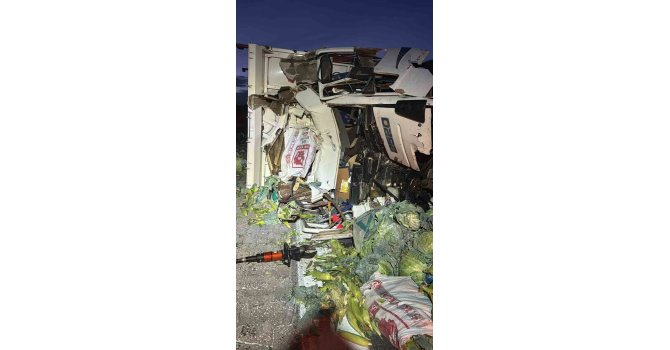 Tarsus-Pozantı otoyolunda kamyon ile tır çarpıştı: 1 ölü