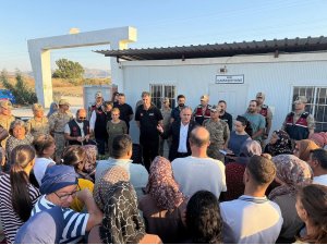 Antakya’da Cansuyu konteyner kentte tahliye süreci vatandaşlara anlatıldı