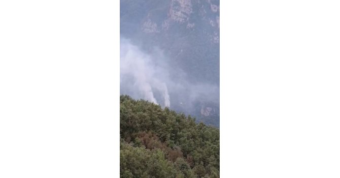 Hatay’daki orman yangınının enerjisi düşürüldü