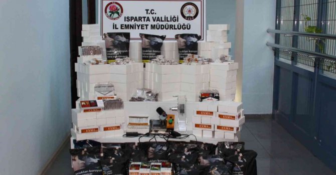 Isparta’da 22 kilogram kaçak sigara ele geçirildi