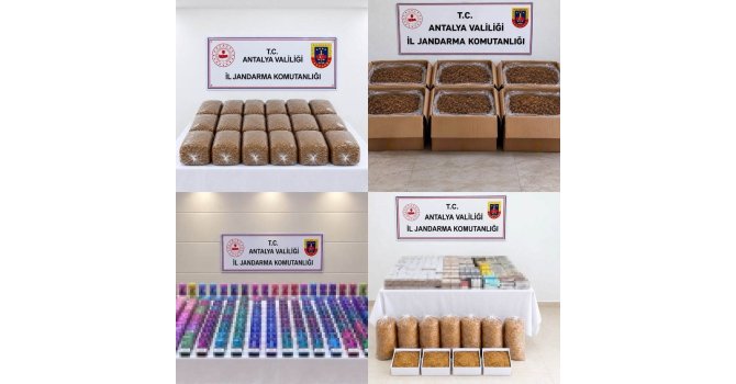Antalya’da yarım ton kıyılmış tütün ele geçirildi