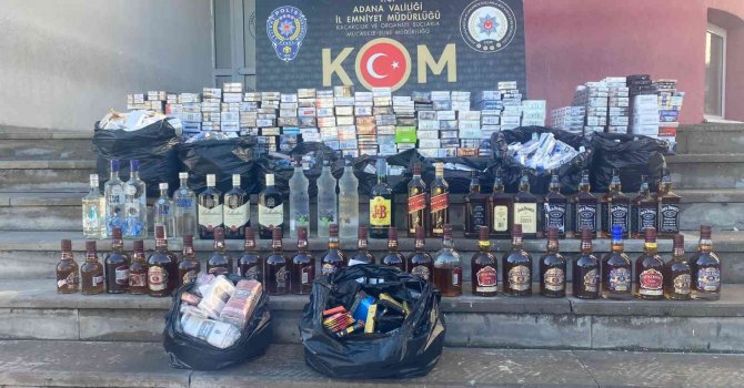 Adana’da kaçakçılık operasyonu