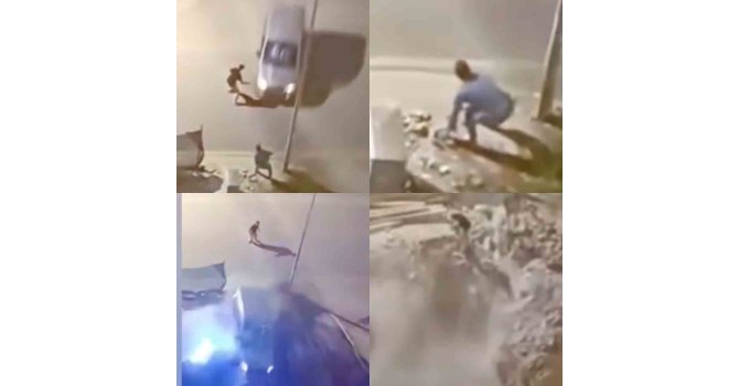 Ağabeyine çarptıktan sonra aracıyla çukura uçan sürücü tutuklandı