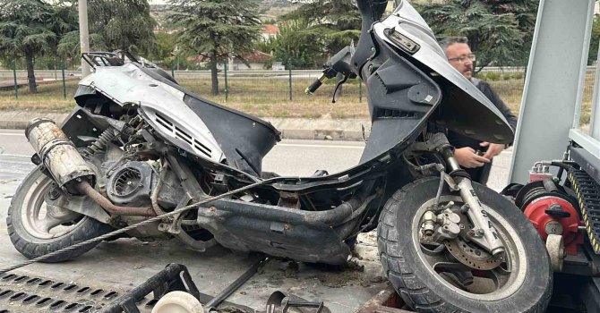 Burdur’da plakasız şüpheli motosikletin şase ve motor numarası kazınmış çıktı