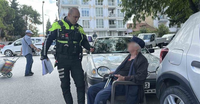 Burdur trafiğinde kızının ihbar ettiği 85’lik dede alarmı
