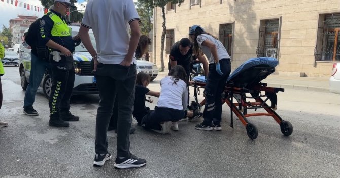 Burdur’da motosiklet devrildi: 1 yaralı