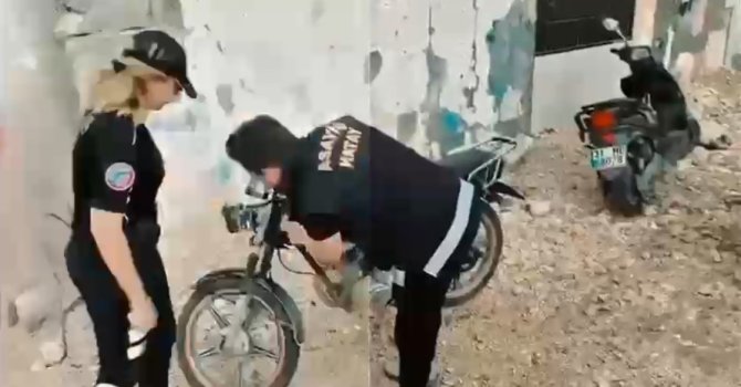 Hatay’da motosiklet tamircilerine yönelik denetim yapıldı