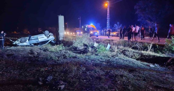 Osmaniye’de otomobil şarampole uçup takla attı: 3 yaralı