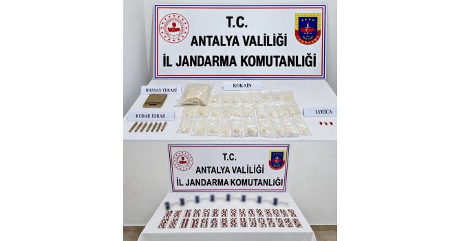 Antalya’da 3 kilogram kokain ele geçirildi
