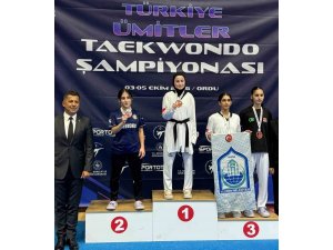 Mersinli taekwondocu Türkiye ikincisi oldu
