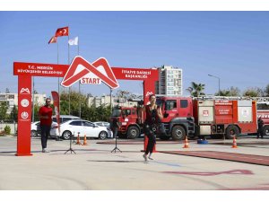 Mersin’de 50 itfaiye eri alımı için 250 aday ter döktü
