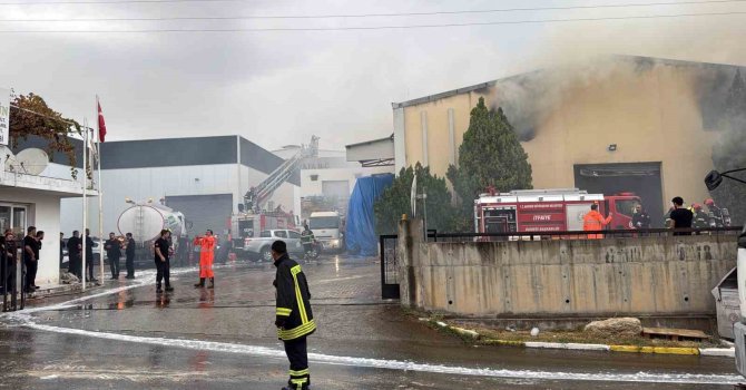 Mersin’de tütün ve makaron fabrikasındaki yangın kontrol altına alındı