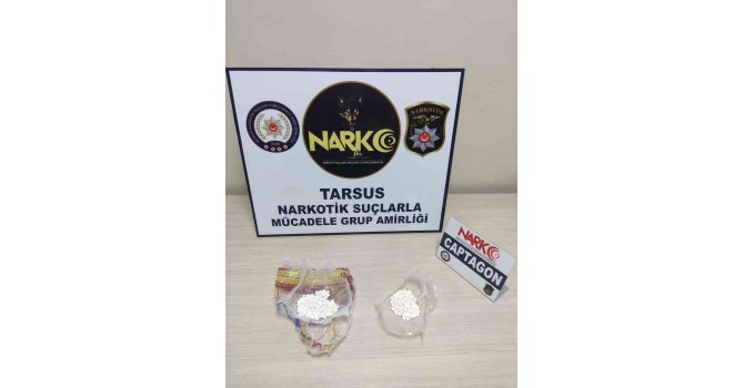 Tarsus’ta 474 uyuşturucu hap ele geçirildi