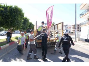 Antalya’da yol ve kaldırım işgallerine müdahale