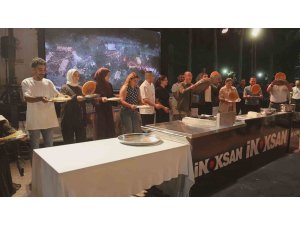 Gastronomi festivalinde künefe şovu