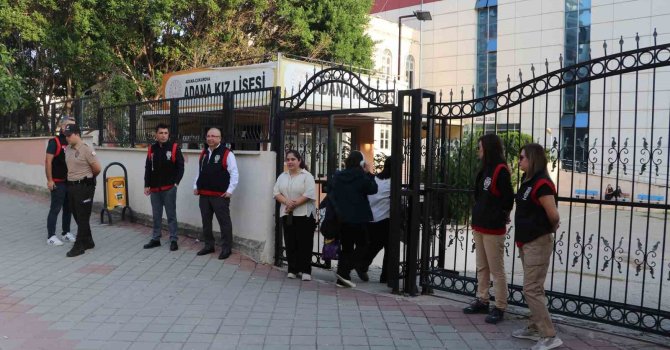 Adana’da bin 104 okulda güvenlik denetimi gerçekleştirildi