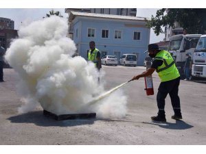 MESKİ çalışanlarına yangın eğitimi