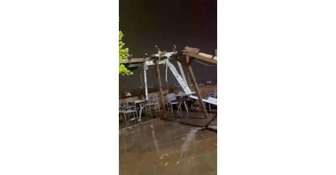 Antalya’da 4 kişinin ölümüne sebep olan hortum, önce seyir terasını yerle bir etmiş