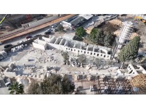 Depremin yıktığı Antakya Ulu Camii’de restorasyon çalışmaları sürüyor