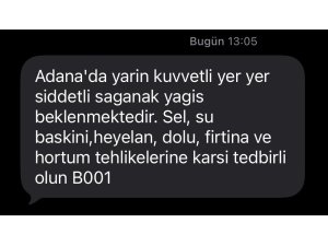 AFAD’dan Adana için uyarı