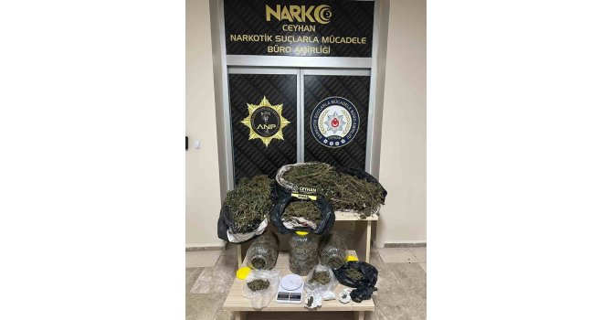 Ceyhan’da uyuşturucu operasyonu: 8 kilo 562 gram esrar ele geçirildi