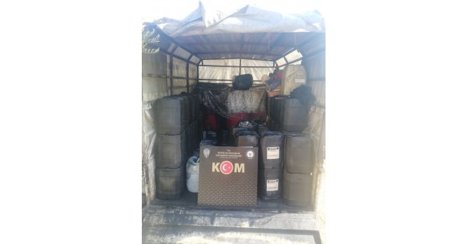 Silifke’de 2 bin 413 litre kaçak akaryakıt ele geçirildi
