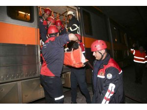 Metroda acil durum tatbikatı