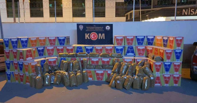 Erzin’de 2 milyon 500 bin adet kaçak makaron ele geçirildi