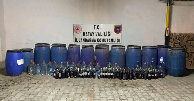 Hatay’da sahte alkol operasyonu
