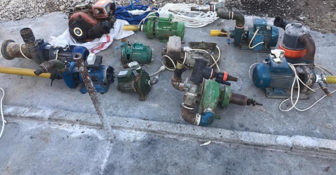 Su motorlarını çalan hırsız yakalandı
