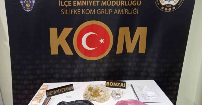 Silifke’de uyuşturucu ile yakalanan 1 şüpheli tutuklandı