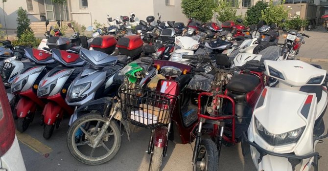 Motosiklet ve elektrikli bisiklet hırsızlarına operasyon: 14 gözaltı