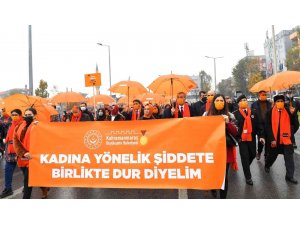 Kahramanmaraş’ta "kadına şiddete hayır" yürüyüşü