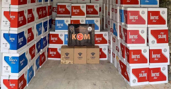 Hatay ve Adana’da 2 milyon adet makaron ele geçirildi