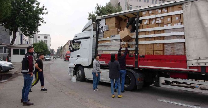 Mersin’de bir tırda bin litre etil alkol ele geçirildi